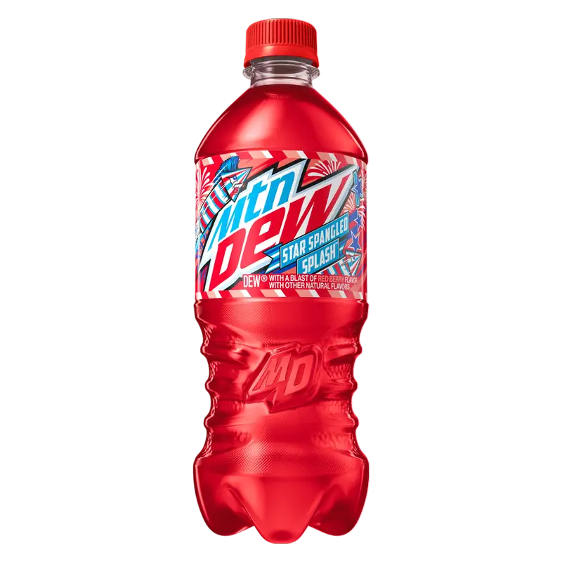 Mountain Dew Star Spangled Splash Bottle