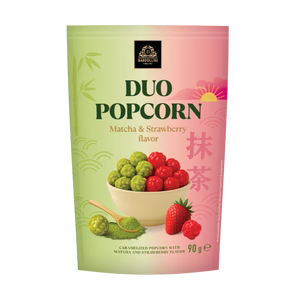 Bardollini Duo Popcorn Matcha & Strawberry flavor