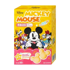 Binqi & Disney Mickey Shaped Cookies Milk Flavor