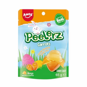 Candy Amos Peelerz Gummy Carrots Easter