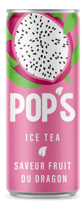 Canette de thé glacé au fruit du dragon Pop's