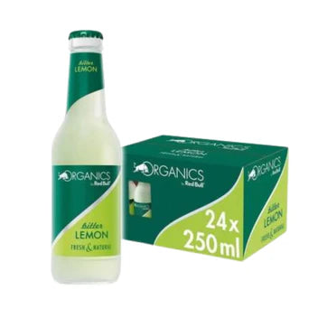 Pack X24 Red Bull Organics Bitter Lemon Glass Bottle 250ML