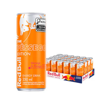 Pack X24 Red Bull Morango & Pessego 250ML (Brazil)