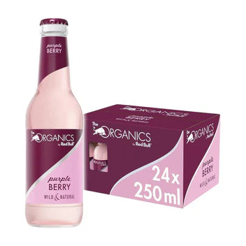 Pack X24 Red Bull Organics Purple Berry Glass Bottle 250ML