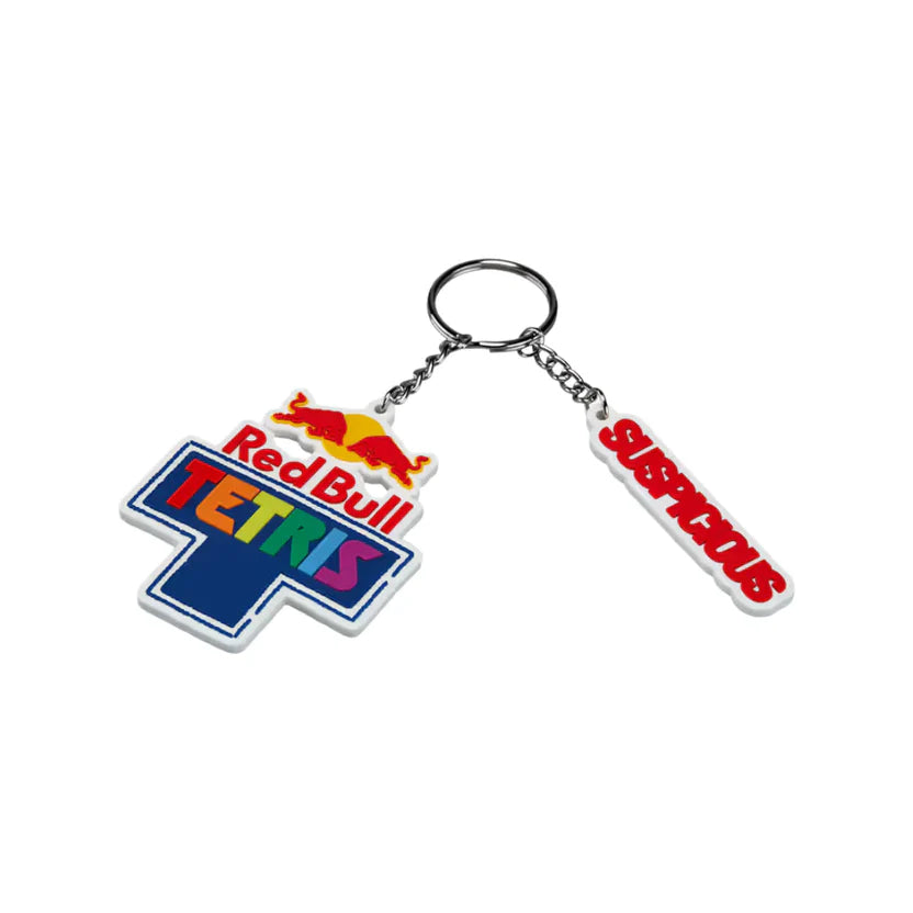 Red Bull Tetris Emblem Keychain