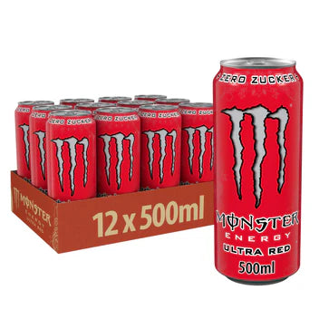 Pack X12 Monster Energy Ultra Red