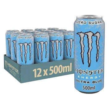 Pack X12 Monster Energy Ultra Blue