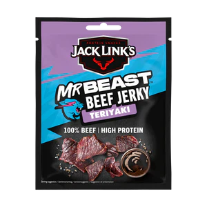Jack Link's et Mr Beast, bœuf séché Teriyaki