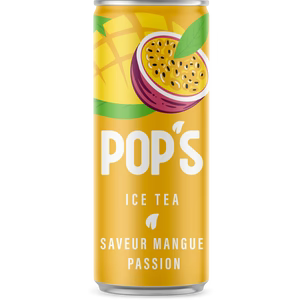 Thé glacé mangue passion Pop's en canette