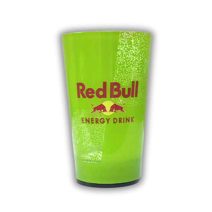 Gobelet Red Bull à LED verte