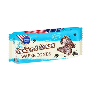American Bakery Wafer Cones Cookies & Cream