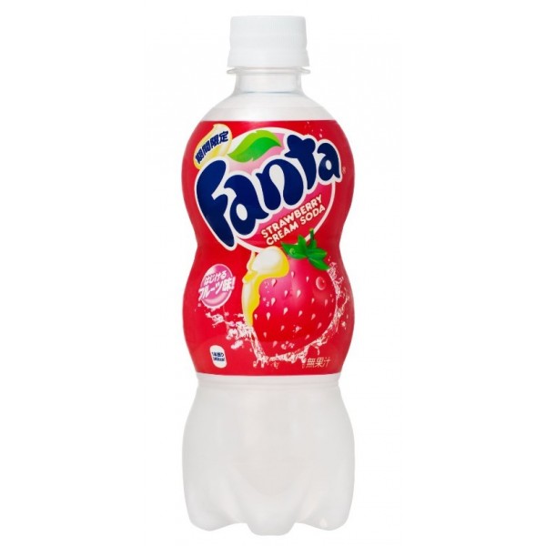 Fanta Strawberry Cream Bottle Japan