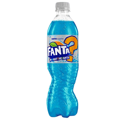 Fanta What The Fanta Blue Bottle