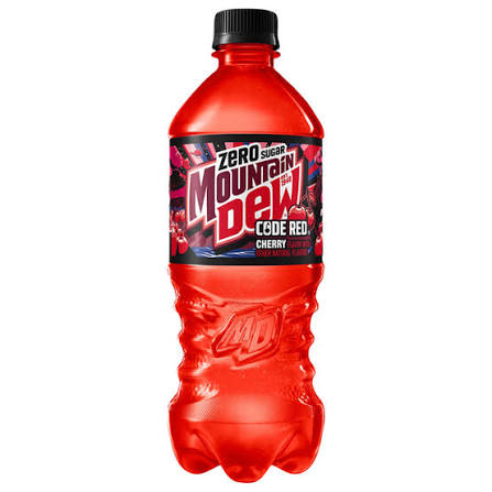 Mountain Dew Code Red Zero Bottle