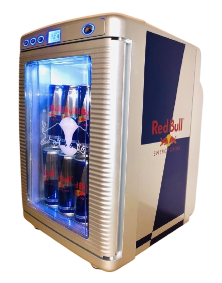 Red Bull Mini Fridge Camper Cooler LED