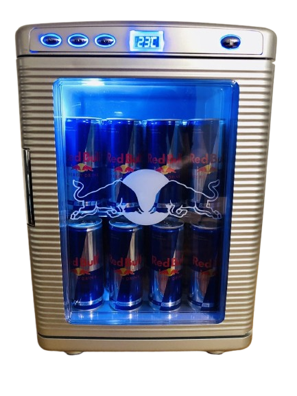Red Bull Mini Fridge Camper Cooler LED