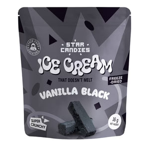 Star Candies Freeze-Dried Ice Cream Black Vanilla Small